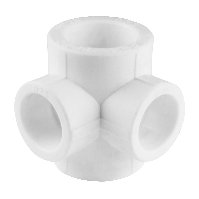 Крестовина PP-R 2-плоскостная белая внутренняя пайка Дн 40х25 VALFEX 10118240 арт.1217440