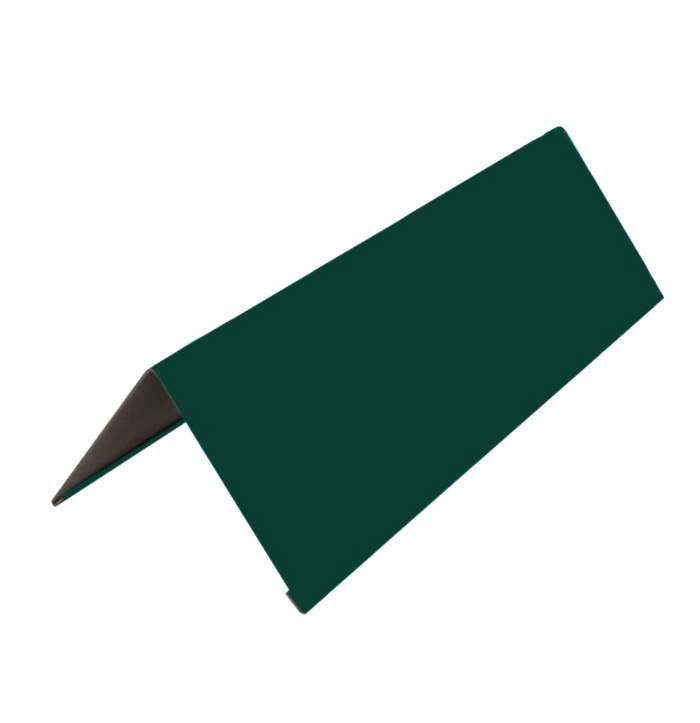 конек плоский с подгибом 0,45х150х150х2000 RAL 6005 зеленый мох арт.1232290, марка 150x150