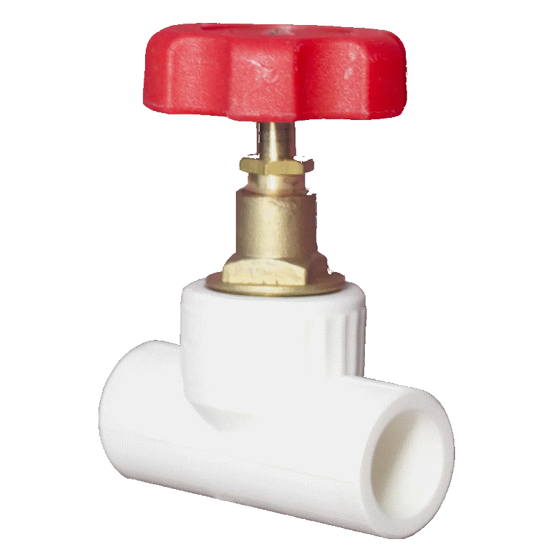 Клапан (вентиль) PP-R запорный белый внутренняя пайка Дн 25х90гр VALFEX 10146025 арт.1217280