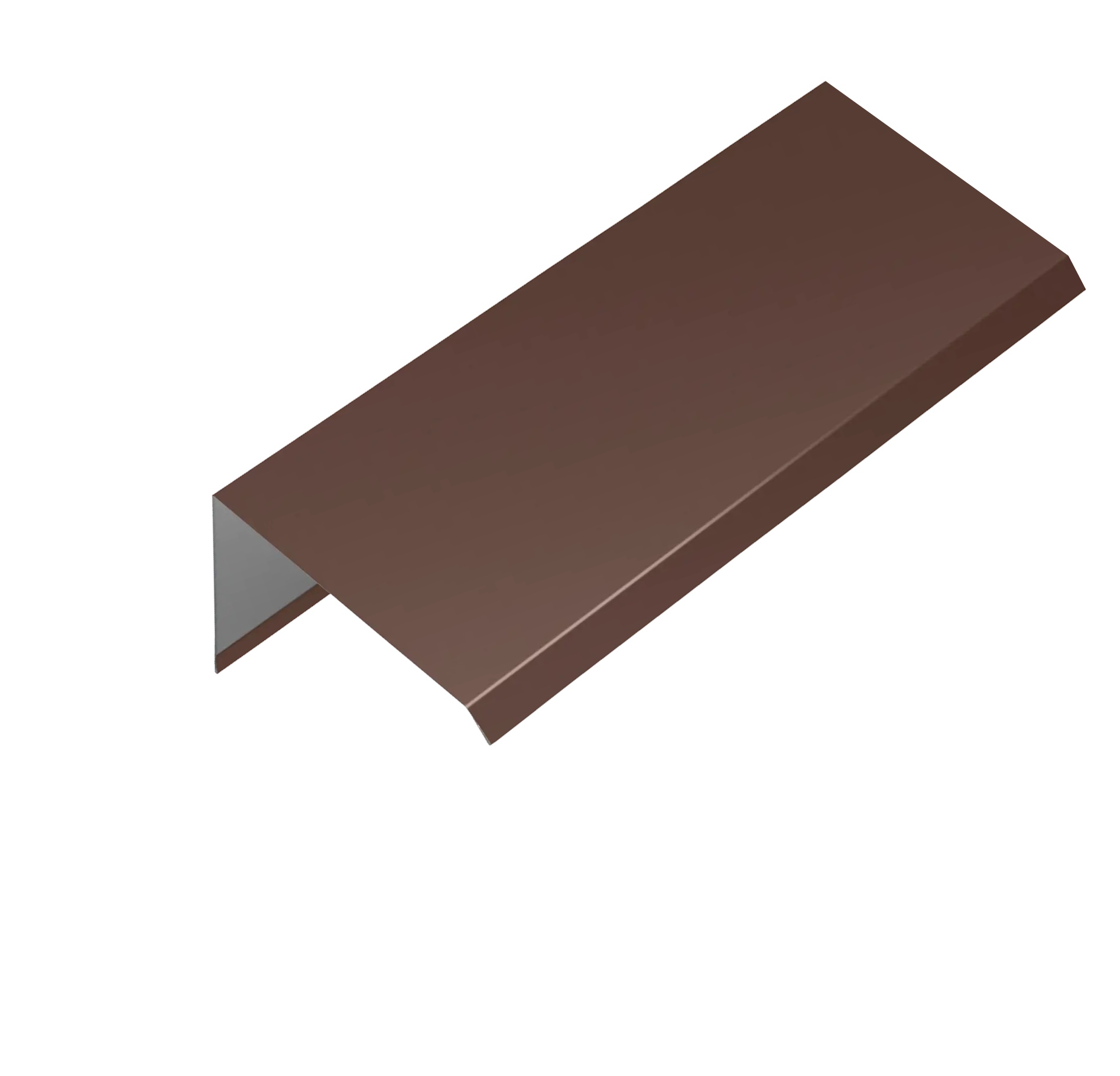 планка торцевая 0,45x100x125x2000 RAL8017 арт.1274971
