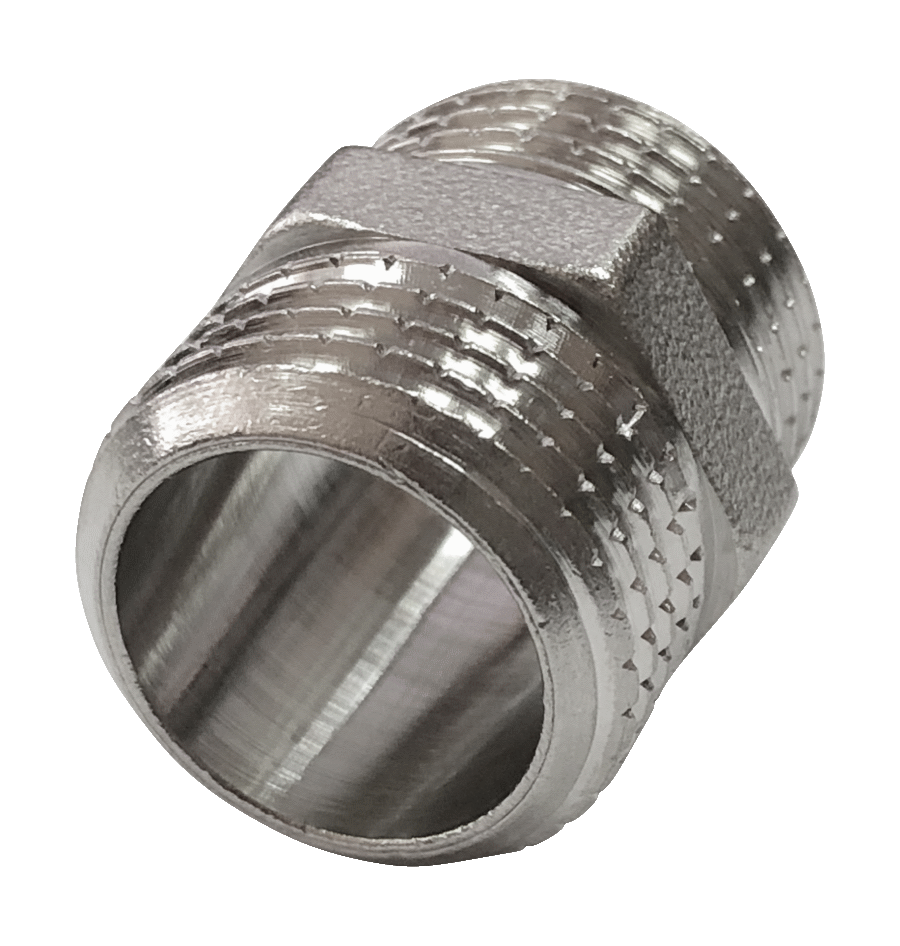 Ниппель латунь никель Ду 20 (3/4") НР Valfex VF.582.N.034 арт.1215005