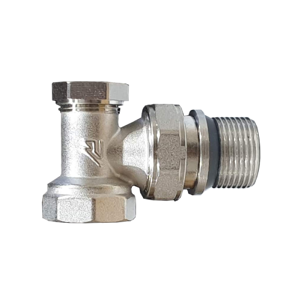 Клапан запорный радиаторный угловой с уплотнительным кольцом 3/4 MC THERMA Q арт.1250242, марка Ру16