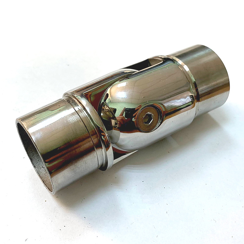 Отвод поручня AISI 304 38.1x1.5x100 регулируемый (зеркало)